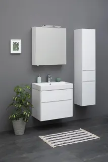 Тумба под раковину Aquanet Polya 345591 70 см белый глянец